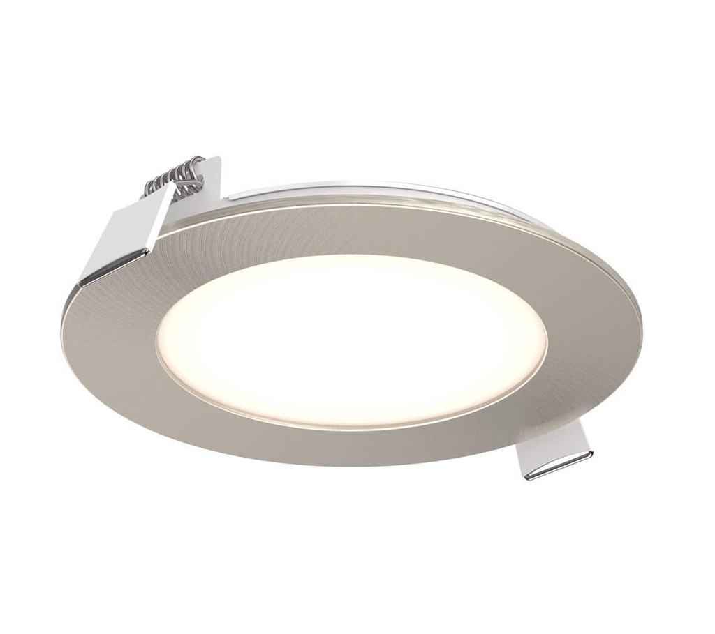 Luminaria de empotrar en cielo 4" de LED integrado, de 11W, CCT 27-30-35-40-5000K, 800lm. Dimeable TRIAC. Wet location