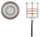 Luminaria para empotrar en piso 2" de LED integrado 4W, 2700K, 165lm. Wet Location