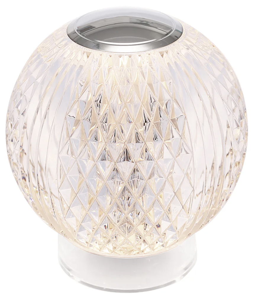 Luminaria decorativa de mesa 4" de LED integrado 2W, CCT 3000K, 200lm. Dimeable 3-Step touch