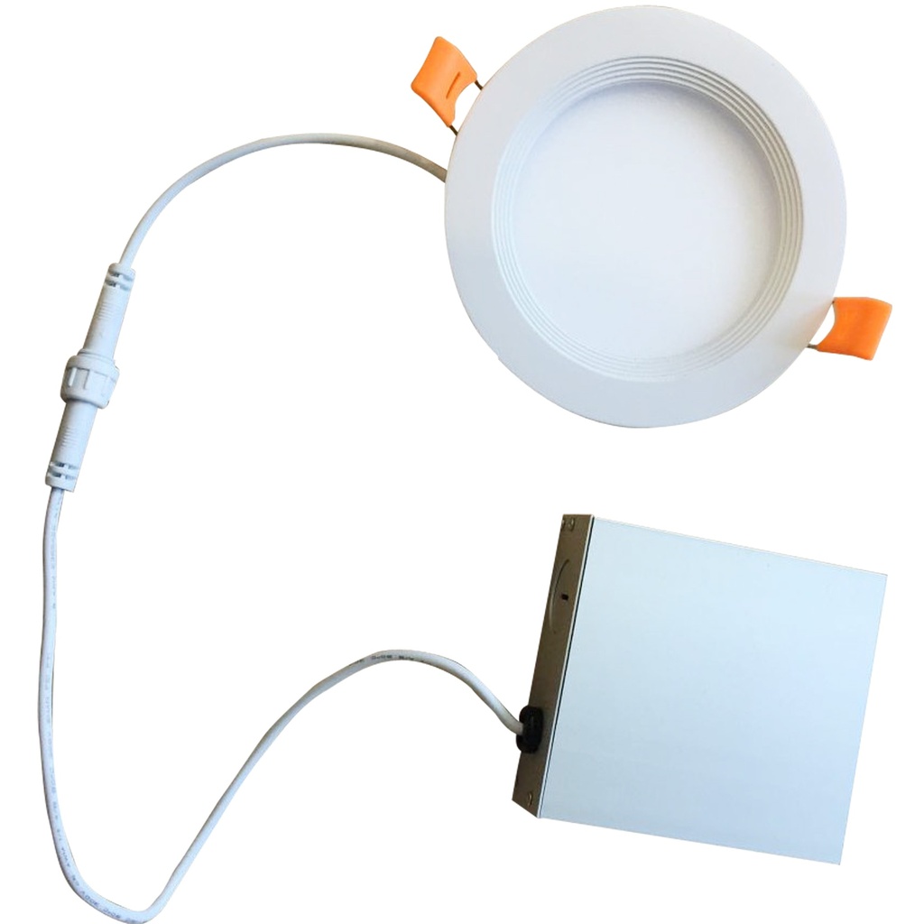 Luminaria para empotrar en cielo de 4" fija de LED integrado 9W 3000K 650lm. Dimeable