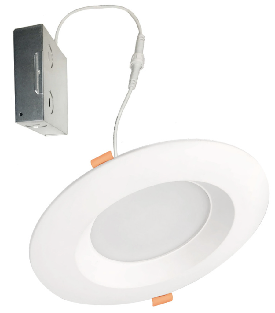 Luminaria de empotrar en cielo 4" de LED integrado, de 12W, CCT 27-20-25-40-5000K, 1100lm. Dimeable