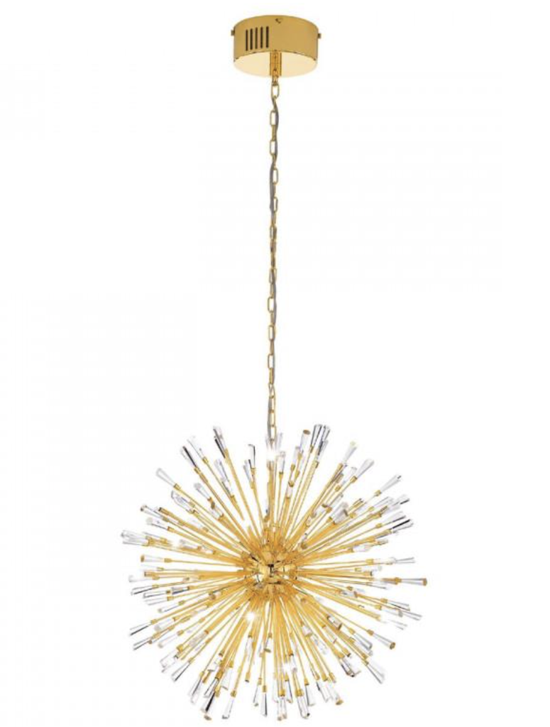 Luminaria decorativa colgante para una lampara base G4 incluida