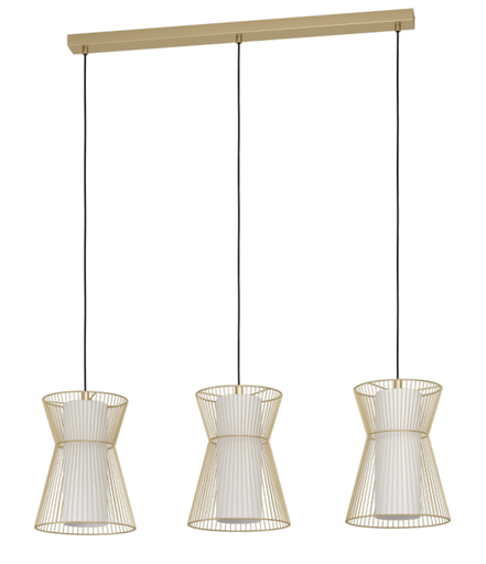 [99636] Luminaria decorativa colgante para 3 lamparas base E27