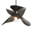 [139450] Luminaria decorativa colgante para lámpara base A19, base E26. Damp Location