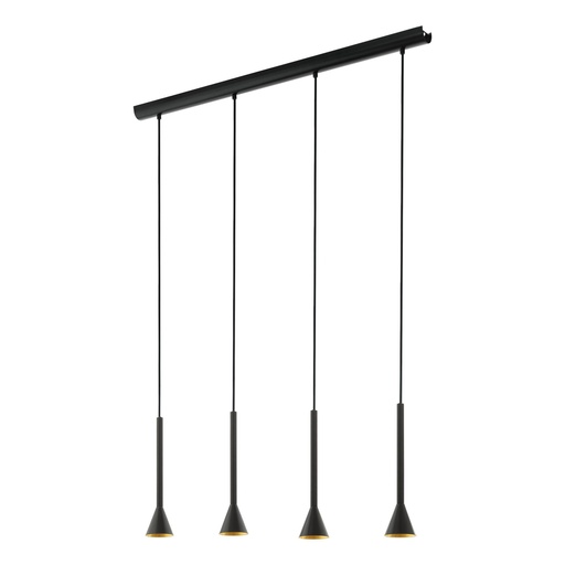 [97605] Luminaria decorativa colgante para 4 lamparas base GU10