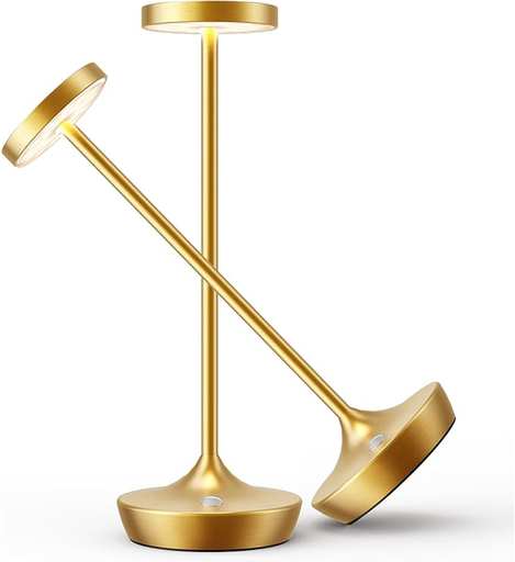 [X004AY1224] Luminaria decorativa de mesa de LED integrado 12,2". Recargable