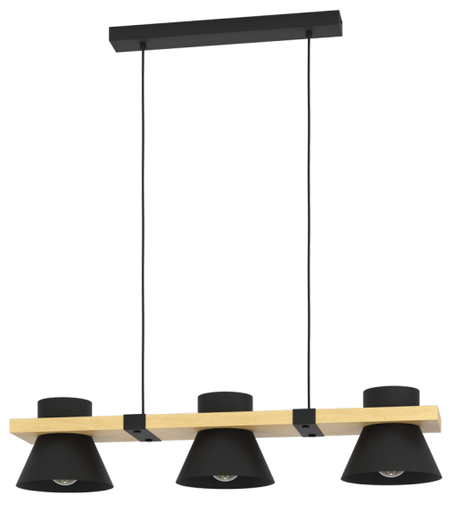 [43956] Luminaria decorativa colgante para 3 lamparas base E27